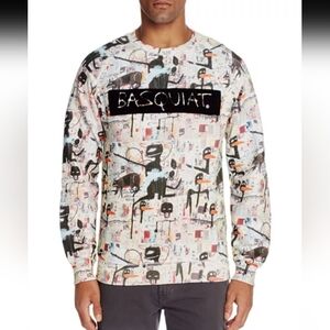 NWT Eleven Paris Basquiat Flocked Graphic Art Top Sweatshirt XL